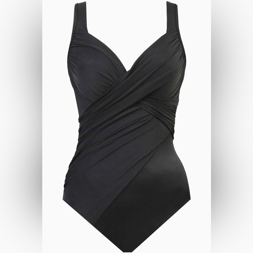 Black Miraclesuit Rock Solid Revele One Piece Swi… - image 3